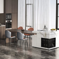 Chaise de salle à manger pour la maison, chaise de style européen minimaliste moderne pour hôtel, chaise de bureau nordique pour salle de conférence, dossier en cuir de luxe léger