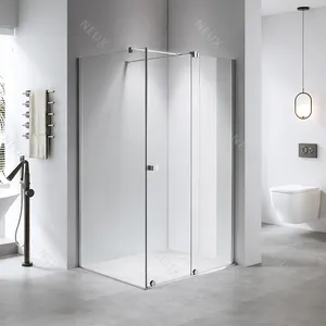 Modern Style Adjustable Aluminum Profile 8mm Tempered Glass Sliding Door Shower Room Shower Box