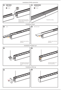 Hlinear ống kính loạt LED tuyến tính ánh sáng nhôm chiếu sáng lịch thi đấu nhà sản xuất ống kính mới thiết kế LED tuyến tính trần ánh sáng mặt dây chuyền - Product Image 5