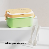 Boîte à bento écologique, compatible micro-ondes, en PP de qualité alimentaire, avec couvercle hermétique pour garder les aliments frais, idéale pour les employés de bureau