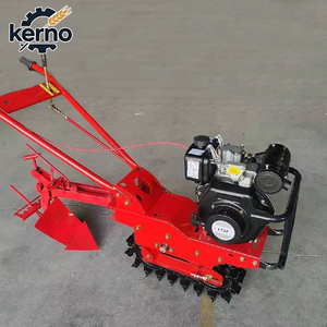 <b>Cheap</b> Wholesale Diesel-Powered 7-9HP <b>Chain</b> Rail Tiller Agricultural Cultivator Small Mini Farm Land Preparation Cultivation - Product Image 1