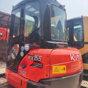 พร้อมจัดส่ง รถขุดมือสอง Kubota KX155 ชั่วโมงการใช้งานต่ำ รถขุดที่เชื่อถือได้สำหรับงานก่อสร้างถนน ซ่อมทางเท้า และโครงการปูพื้นในเมือง - Product Image 6