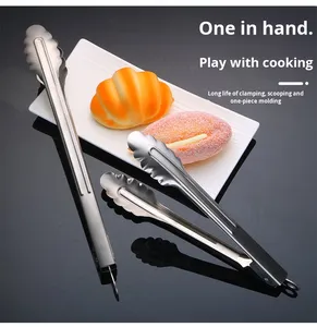 Pinces à aliments en acier inoxydable épaissi de 16 pouces Yolecen pinces à <span class=keywords><strong>barbecue</strong></span> résistantes aux hautes températures et pinces à saucisses en acier inoxydable durable - Product Image 4