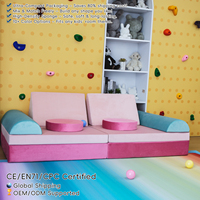 Kristallklarer, superweicher, modularer, moderner Kinder-Multifunktions-Sofa mit kreativer Trennwand für Spielbereiche, hohe Dichte, Hotel- und Schlafzimmergeeignet