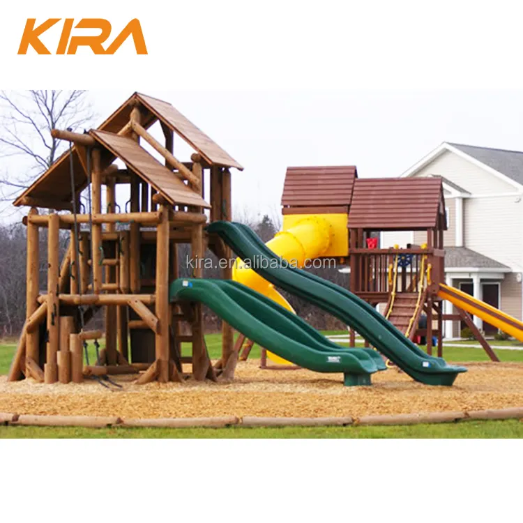China Manufacturer Wholesale Price Wood Playground, Children outdoor Play Equipment