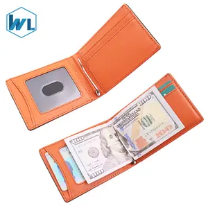 热销真皮钱包平台男士RFID钱夹钱包定制您自己的标志