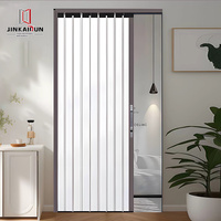 Paravent coulissant moderne personnalisé en alliage d'aluminium avec porte de balcon télescopique pour salles de bain, garantie 1 an