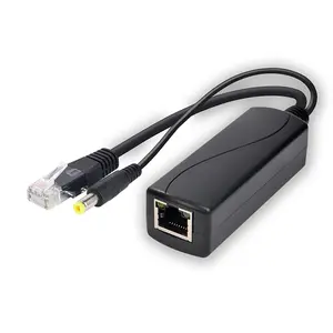 Power Over Ethernet ספליטר מתאם עבור אבטחת CCTV מעקב DC תקע כבל מתח גבוה בידוד Poe ספליטר