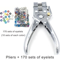 Pince à levier pour l'installation d'œillets de 5 mm, outil pour rivets métalliques, cuir, boutons, moule, œillets colorés, boucles