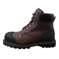 Chaussures de sécurité montantes en cuir Crazy Horse pour hommes JIANKUN, antidérapantes et résistantes à l'usure, bottes de protection du travail, ventes chaudes