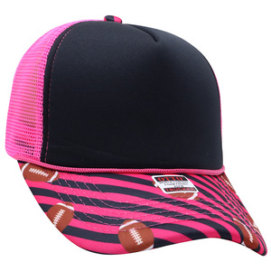 Casquette Trucker Imprimée pour Femme, Casquette de Baseball en Maille Bicolore, Casquette Trucker Vierge à Dos en Maille pour Logo Personnalisé OEM/ODM - Product Image 3