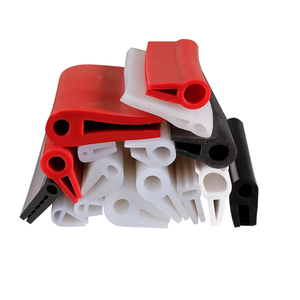 Su misura in Silicone colorato a forma di U porta per mobili e fascia per finestre, <span class=keywords><strong>guarnizione</strong></span> in gomma morbida a forma di U per bordi in <span class=keywords><strong>vetro</strong></span> - Product Image 1