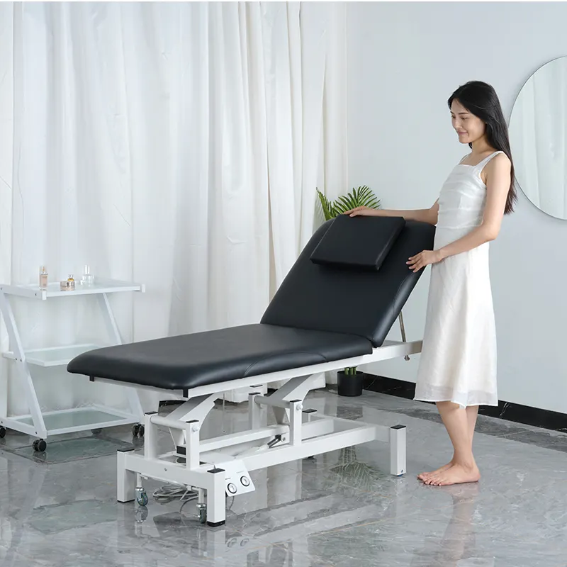Saç salon ekipmanları seti mobilya fizyoterapi masaj yatağı spa kullanılan elektrikli masaj masa gynae sınavı kanepe