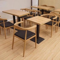 Ensemble de salle à manger classique moderne en métal pour usage commercial pour restaurants cafés hôtels ou salons pour centre commercial