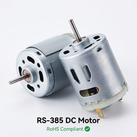 Moteur CC RS-385 à couple élevé 6V 12V 24V, micro-moteur à balais en carbone haute vitesse 10000 tr/min pour sèche-cheveux et pompe à vide, conforme RoHS