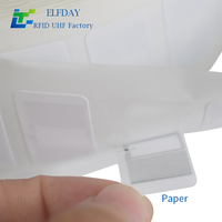 Étiquette RFID UHF flexible passive 860-960 MHz 27*15mm KU7 pour carte de membre, usage hôtelier, longue portée, échantillon gratuit, pour l'identification des actifs