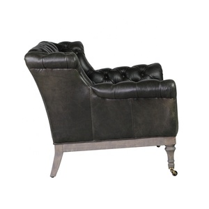 Nhà Sản Xuất Vải Bọc Thiết Kế Shayne Phòng Khách Da Thật Tufted Pháp Cổ Điển Ghế Nội Thất Chesterfield <span class=keywords><strong>Sofa</strong></span> - Product Image 3