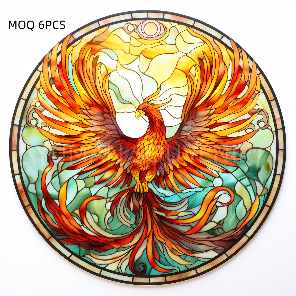 Stained Glass Phoenix - Elegant Home Decor Solutions