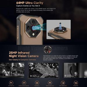 กล้องมองกลางคืน Ulefone Armor X16 <span class=keywords><strong>Pro</strong></span> โทรศัพท์ที่ทนทาน10360mAh 8GB + 256GB 6.56นิ้ว Android 5g - Product Image 6