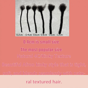 100% Brazil phần mở rộng tóc người Handmade Full loc mở rộng với làn sóng afro Curl phong cách mềm mại cảm thấy dyable - Product Image 5