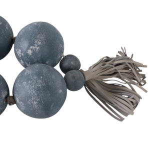 Filo di perle rotonde, perle Ecomix intagliate, nappe in pelle per decorazioni per la casa, bagno, mensole, ornamenti per tavolini da caffè - Product Image 6