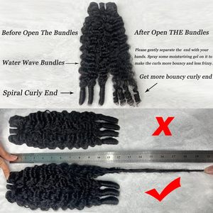 Extensions de <span class=keywords><strong>cheveux</strong></span> humains <span class=keywords><strong>bouclés</strong></span> birmans 20 22 24 pouces 3C/4A, mèches vierges avec pointes bouclées en <span class=keywords><strong>spirale</strong></span>, qualité 12A, non traitées, noir naturel - Product Image 5