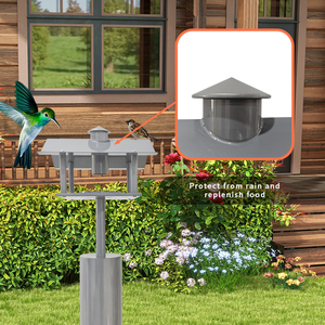 JH-Mech Mangiatoia per Uccelli a Prova di Scoiattolo in Acciaio al Carbonio, Altezza Regolabile, Base a 2 Punte, Facile da Installare <span class=keywords><strong>e</strong></span> Utilizzare, Stabile <span class=keywords><strong>e</strong></span> Durevole - Product Image 6