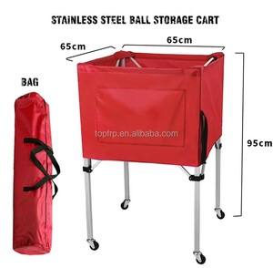 Light and Portable <b>Foldable</b> Volleyball Ball <b>Cart</b> with Universal Wheel - Product Image 2