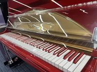 Used Chinese Hailun Crystal Red Acrylic Upright Piano, Height 132cm, 88 Keys, Professional Performance Grade