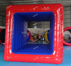 IFUN Jeu gonflable amusant d'<span class=keywords><strong>extérieur</strong></span> pour team building, en PVC, cube roulant et jeu de retournement, certifié EN14960, taille et couleur personnalisables - Product Image 2