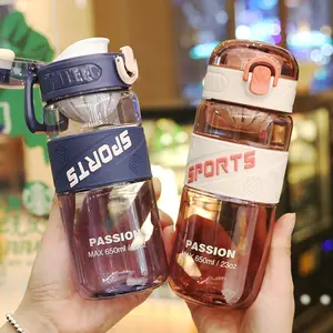 New Style 650ml Outdoor Sports Portable Direct Drinking Bottle Plastic Kids Water Bottles for Students