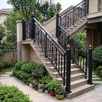 Rampe d'escalier intérieure en alliage d'aluminium, balustrade décorative pour escalier domestique, résistante à la rouille, design moderne et sûr, facile à installer