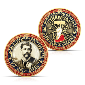 Monedas Conmemorativas de Bendiciones Eternas |   Recuerdo Personalizado con Esmalte de Santa Claus de Doble Capa para Bodas y Año Nuevo, MOQ Bajo - Product Image 4