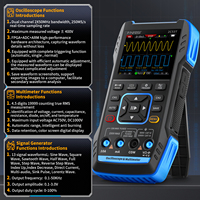 FNIRSI 2C53T Portable 3-in-1 Handheld Oscilloscope Dual Channel 50MHz Bandwidth 250MS/s Sampling Signal Generator Multimeter