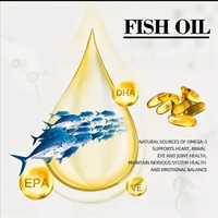 Compléments d'huile de poisson végétaliens halal OEM/ODM TikTok 500mg & 1000mg -3 6 9 Capsules molles Antioxydant Soutien à la santé
