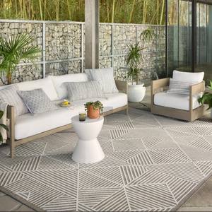 Tapis moderne minimaliste en velours cristal, carré, en polyester tissé, antidérapant, pour usage domestique, intérieur/extérieur, salon, balcon, tapis de sol - Product Image 5