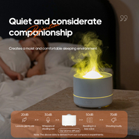 Portable étoile Projection aromathérapie diffuse 200ml maison simulée flamme humidificateur d'air USB avec dégradé coloré lampe de nuit