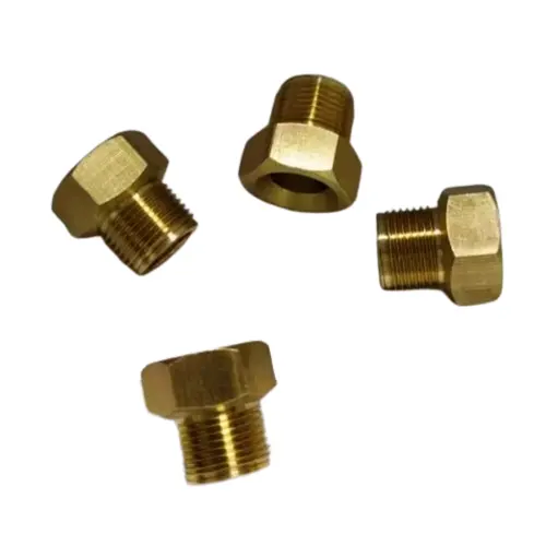Wholesale brass materials hex reducing bush fitting water pipe thread nipple nozzle assemblies