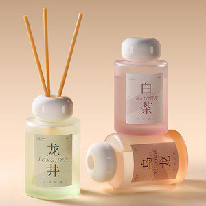 Tea Scented <b>Reed</b> <b>Diffuser</b> 120ml Long Lasting Fragrance For Living Room Bedroom Decorative Aromatherapy Gift - Product Image 2