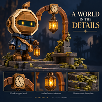 OEM ODM Populer Hollow Game Knight Building Set Action Figure Pencahayaan Koleksi Dekorasi 300+ Potongan Mainan Blok Bangunan Hadiah