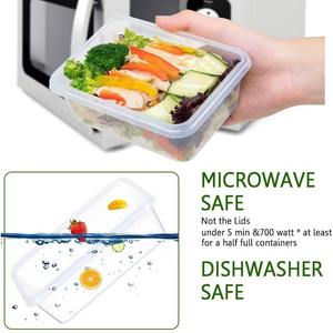 Set <span class=keywords><strong>di</strong></span> 12 Barattoli Moderni e Sostenibili in Plastica per <span class=keywords><strong>Cucina</strong></span> con Coperchio a Chiusura Ermetica per Cereali e Conservazione in Frigorifero - Product Image 3