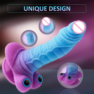 Monster Zachte Realistische Siliconen Dildo Draak Grote <span class=keywords><strong>Penis</strong></span> <span class=keywords><strong>Vagina</strong></span> Zuignap <span class=keywords><strong>Sexy</strong></span> Volwassen Speelgoed Voor Vrouwen Masseren Sekswinkel Product - Product Image 6