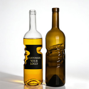Botella de Vidrio Vacía Oshow de 750 ml para Vino Tinto, Diseño Especial de Mano de <span class=keywords><strong>Ángel</strong></span>, Acabado Mate Escarchado, para Tequila, Ecológica, Reciclable, para Bebidas y Licores - Product Image 2