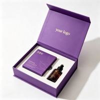 Boîte à parfum magnétique personnalisée de luxe avec logo, boîtes cadeaux en carton haut de gamme pour l'emballage de flacons de soins de la peau, vente en gros