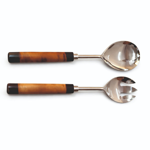 Servidor de Ensalada de Acero Inoxidable con Mango Grueso, Diseño Único, Alta Calidad, Plateado, Ecológico, Apto para Lavavajillas - Product Image 1