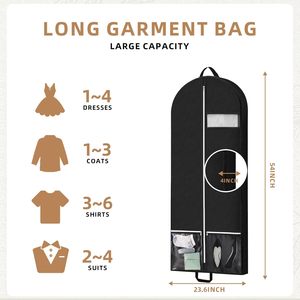 กระเป๋าเสื้อผ้าพับได้มี2กระเป๋าใส - Product Image 3