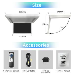 19 Inch MP5 Ceiling Motorized Mounted LCD Display Bus Video TV Screen for Tour Bus Truck Cruise Entertainment OEM Factory - Product Image 3