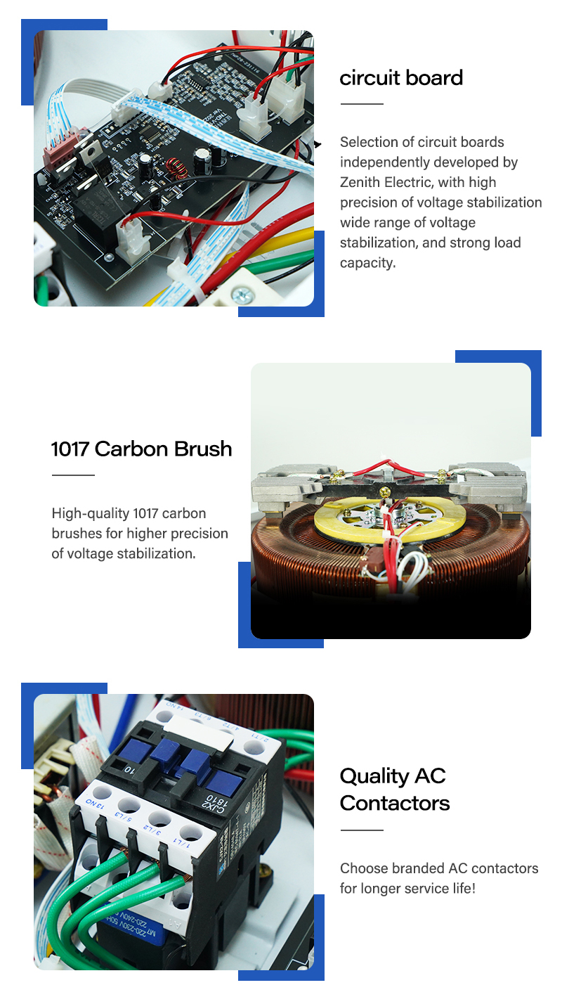 5000VA Single-Phase Automatic Voltage Regulator Servo AVR with LCD
