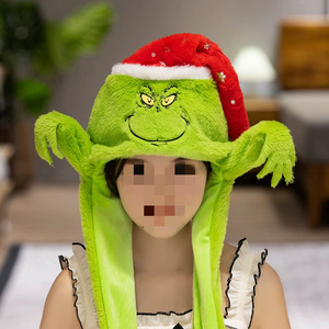 Grinch Christmas Decorations - Poupée en Peluche Jouet Cadeau Poupée Chiffon pour Enfants