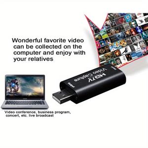 Tarjeta de captura de video HD <span class=keywords><strong>4K</strong></span> USB2.0 a HDTV Video Grabber Record Box para <span class=keywords><strong>PS4</strong></span> Game DVD Videocámara Grabación de cámara Transmisión en vivo - Product Image 6
